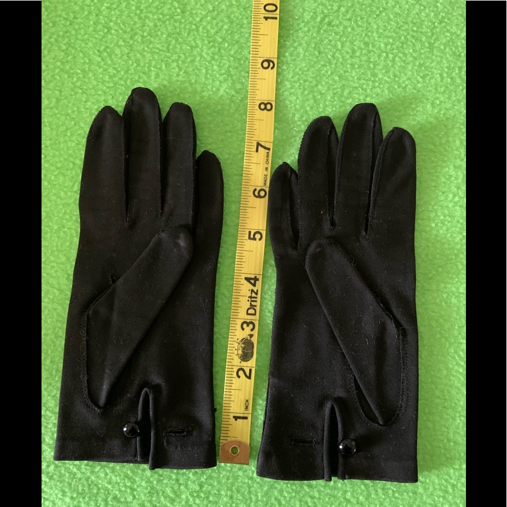 100% Cotton Dress Grandoe Black Gloves